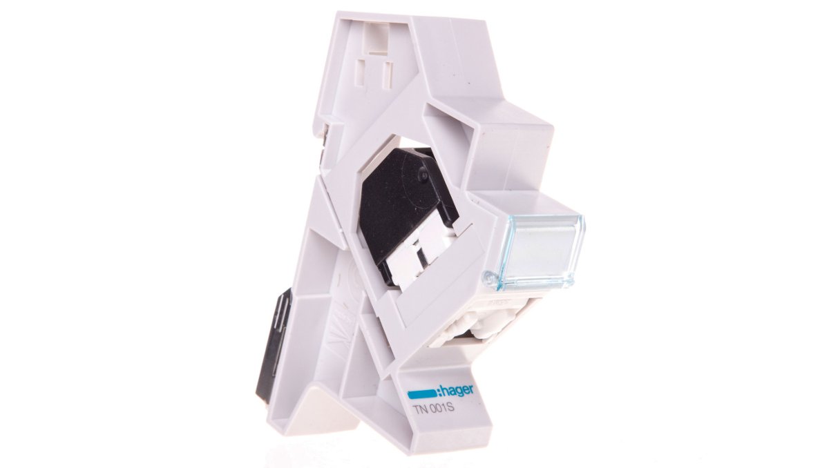 Hager POLO Złącze modułowe RJ45 kat.5e FTP wraz ze wspornikiem TN001S TN001S