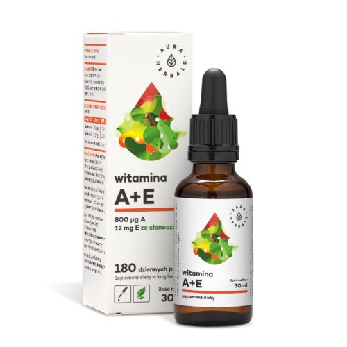 AURA HERBALS Aura Globe Trade Witamina A + E Forte 30ml - suplement diety