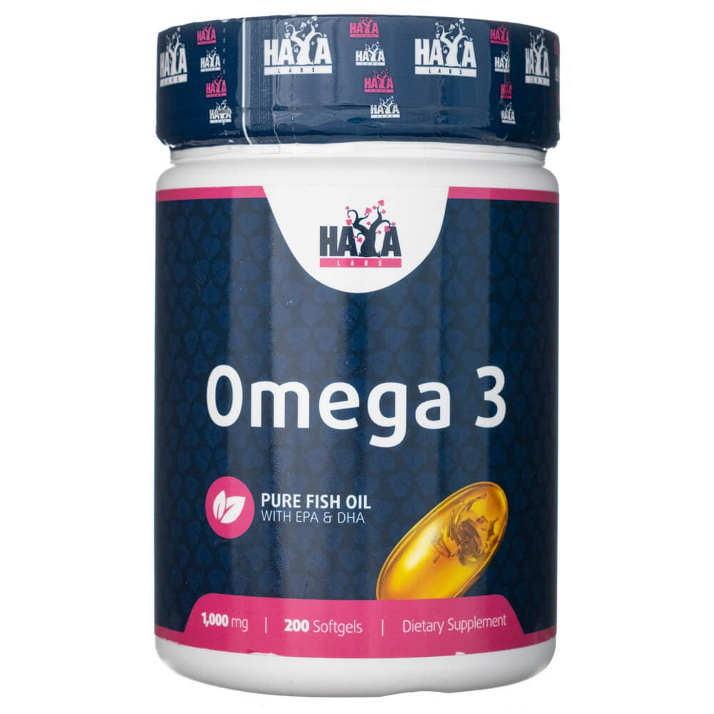 Haya Labs, Omega 3 1000 mg - 200 kaps.