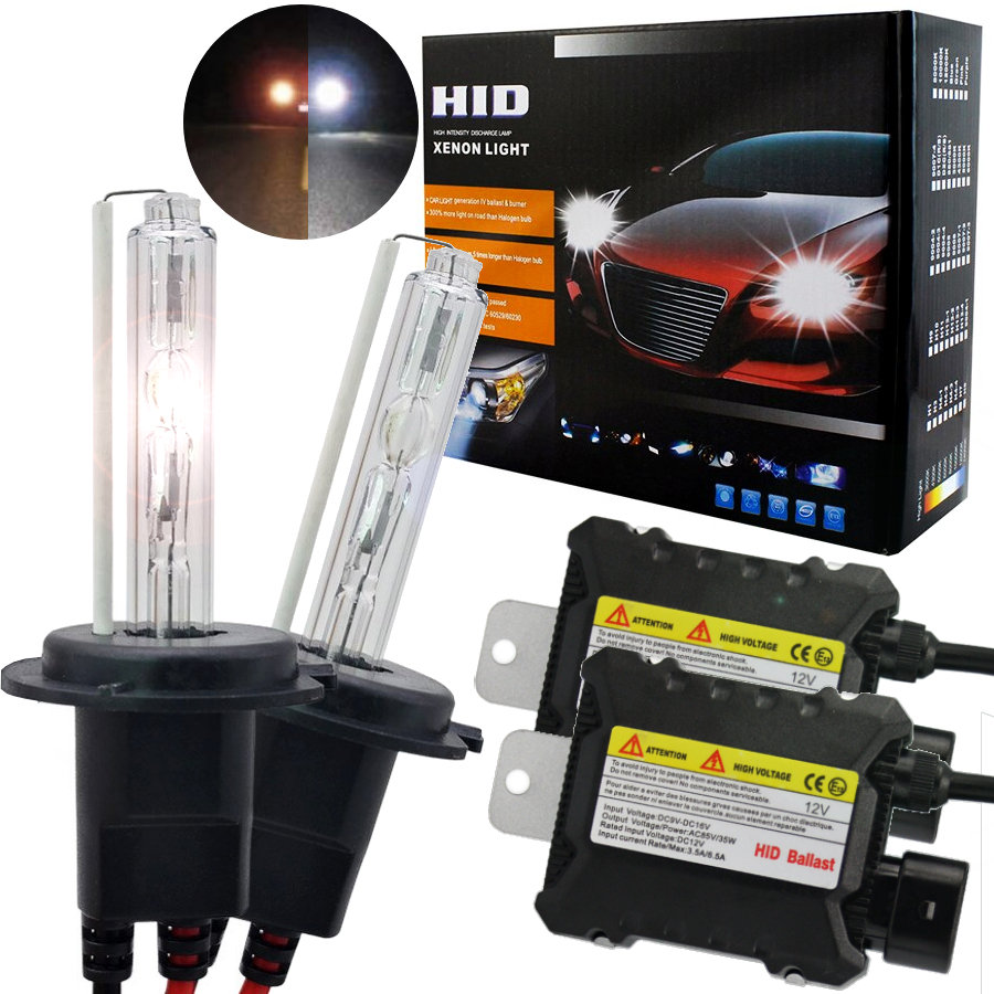 2X ŻARNIK ŻARÓWKA HID XENON H7 55W + PRZETWORNICE