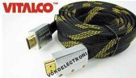 KABEL HDMI-HDMI V1,4 PŁASKIE PRZYŁACZE 5,0M V1.4 HDMI
