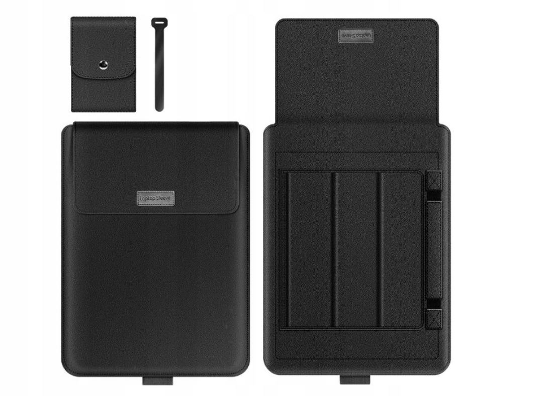 Etui Pokrowiec Na Laptopa Z Funkcją Podstawki 16\'\' Czarny