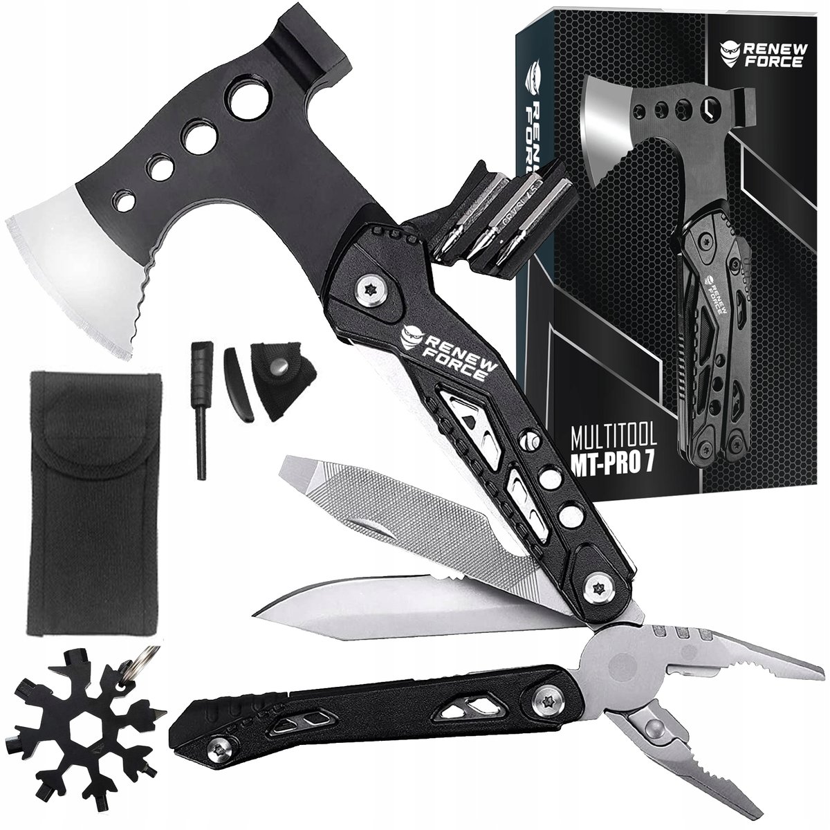 MULTITOOL NARZĘDZIE WIELOFUNKCYJNE SURVIVAL UNIKAT MT-PRO-7