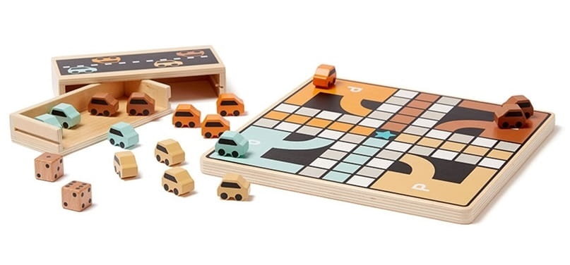 Kids Concept Aiden Gra Planszowa Chińczyk Samochody