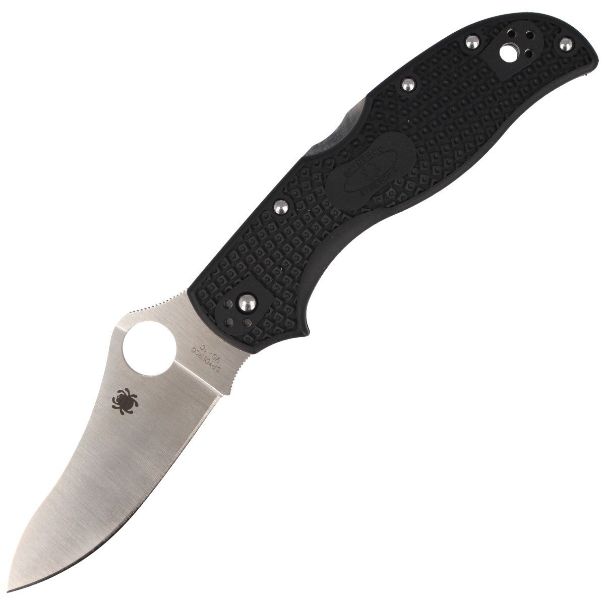 Фото - Ніж / мультитул Spyderco Nóż składany  Stretch 2 FRN Black Plain  (C90PBK2)