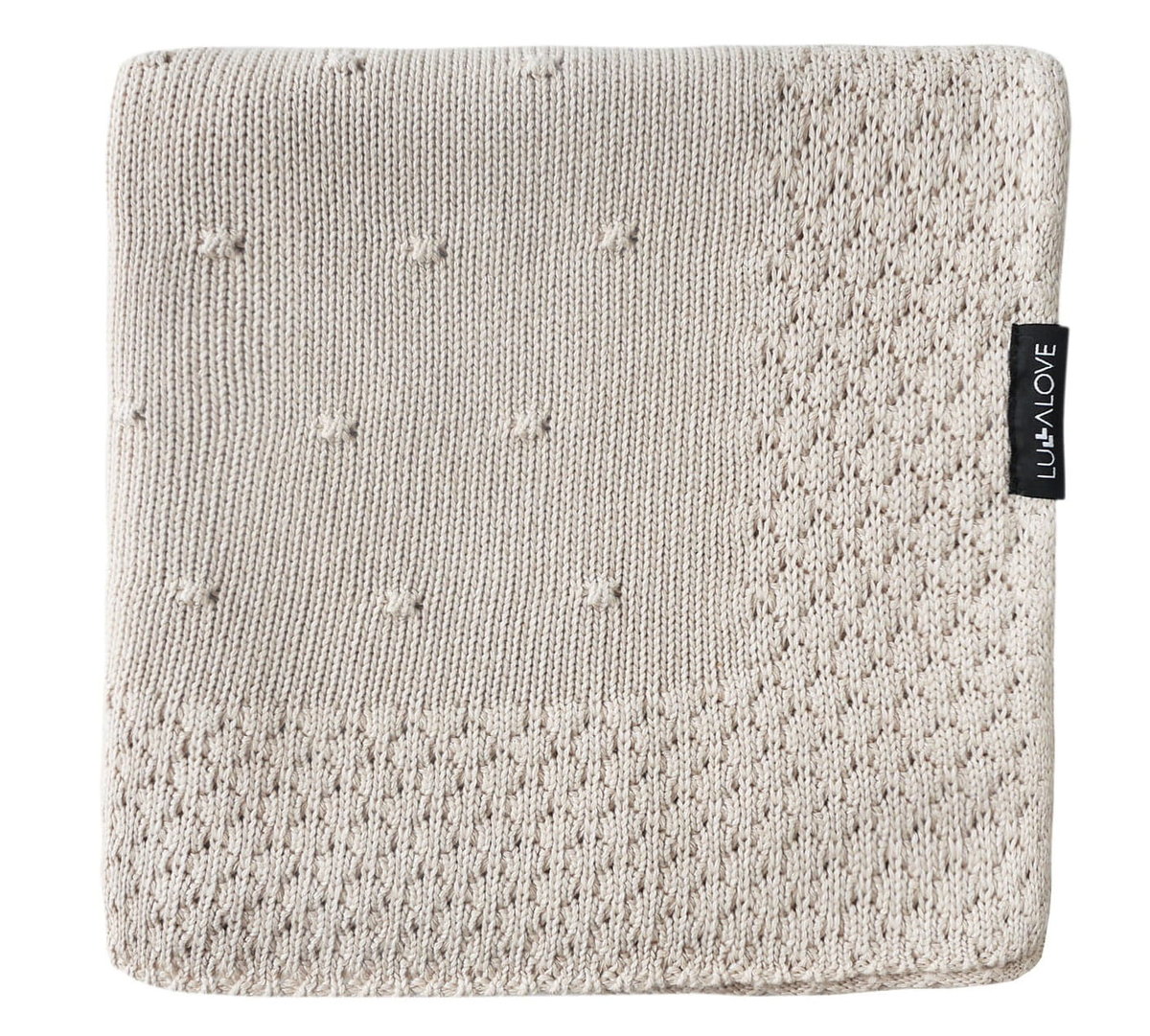 Kocyk Dla Niemowląt Bambusowy Popcorn Beż Lullalove