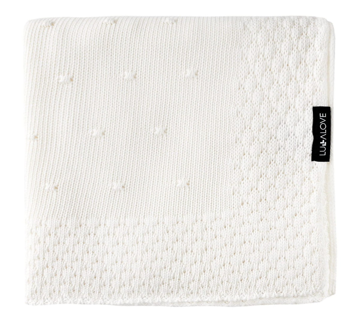 Bambusowy koc - popcorn kokos 80x100 cm Lullalove