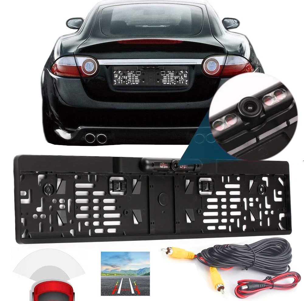 KAMERA COFANIA W RAMCE TABLICY REJESTRACYJNEJ Z IR