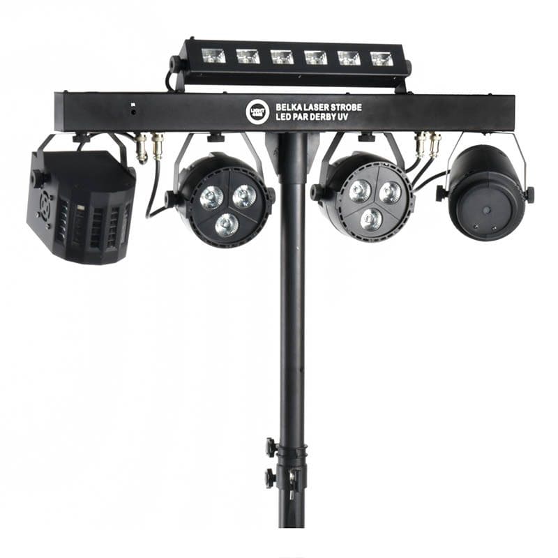 LIGHT4ME BELKA LASER STROBOSKOP LED PAR DERBY UV IR - multiefekt ♦ 30 DNI NA ZWROT ♦ GWARANCJA DOOR-TO-DOOR ♦ SZYBKA WYSYŁKA
