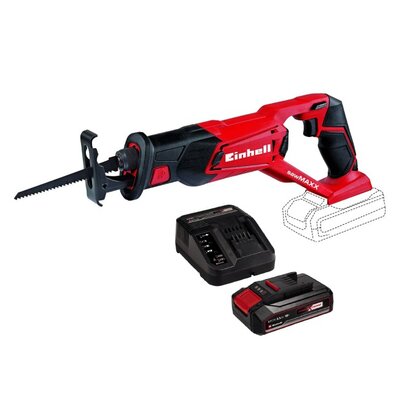 EINHELL Piła szablasta TE-AP 18 Li Solo + Akumulator EINHELL 4512097 2.5 Ah 18V + Ładowarka