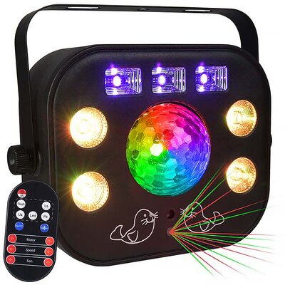 LIGHT4ME MULTIPHASE - multiefekt LED UV wash strobe ♦ 30 DNI NA ZWROT ♦ GWARANCJA DOOR-TO-DOOR ♦ SZYBKA WYSYŁKA