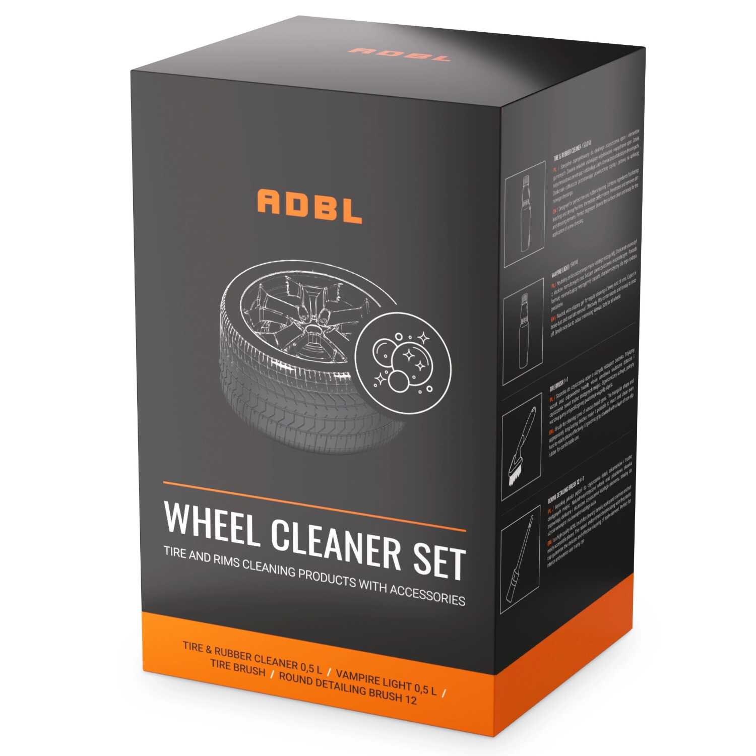 ADBL Wheel Cleaner SET - Zestaw do mycia opon i felg