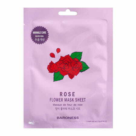 Baroness Maska w płachcie z ekstraktem z kwiatu róży 21g