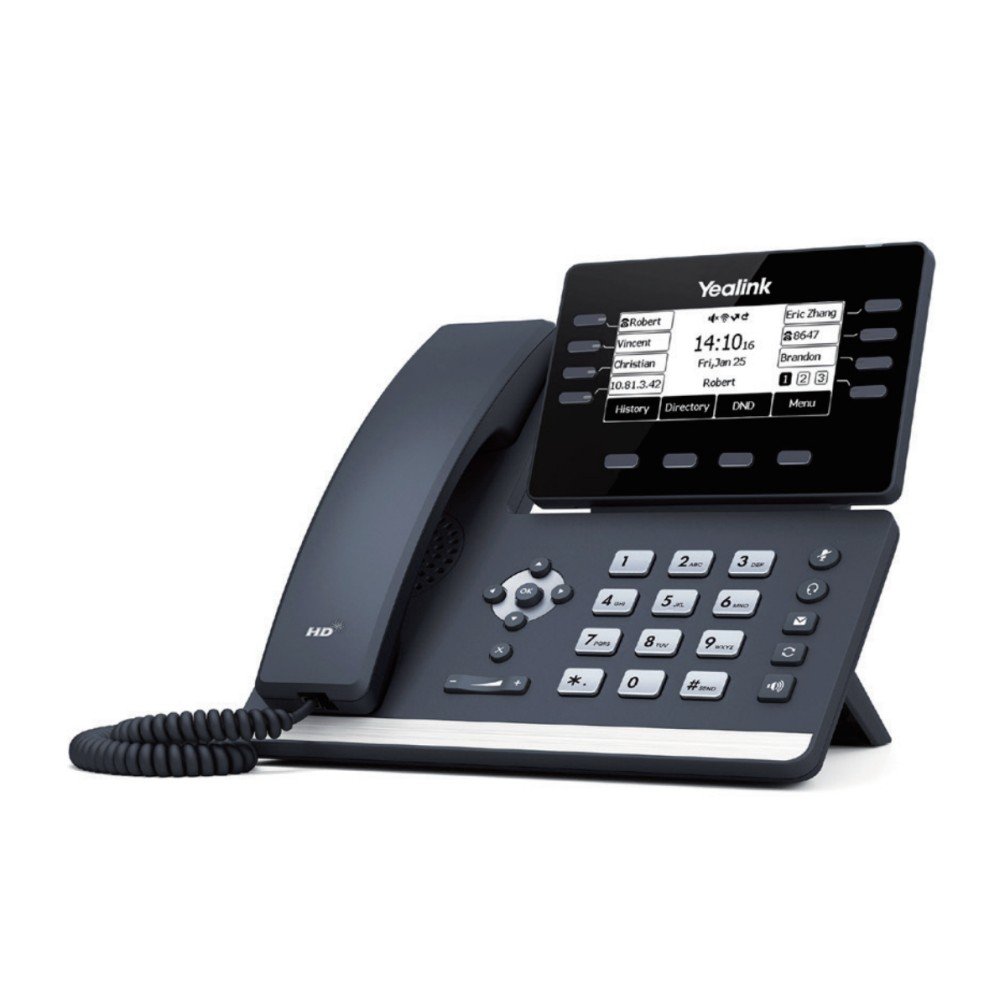 Telefon stacjonarny YEALINK SIP-T53C VoIP 2x RJ45 1000Mb/s wyświetlacz PoE USB