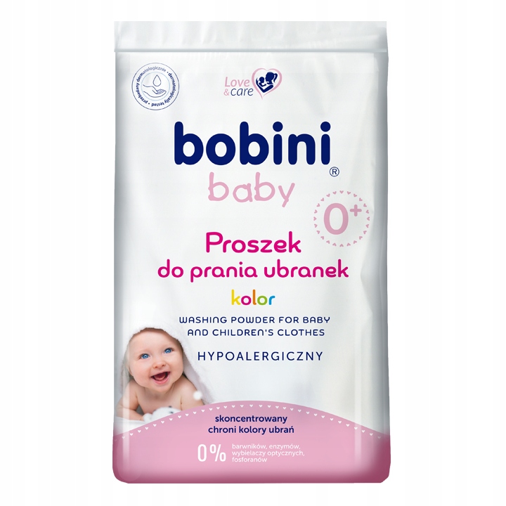 Bobini Baby hipoalergiczny proszek do prania ubranek kolor 1200g