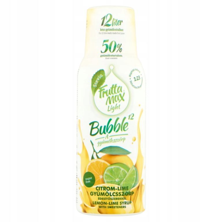 Syrop FRUTTAMAX Light Cytryna-limonka 500 ml bez cukru
