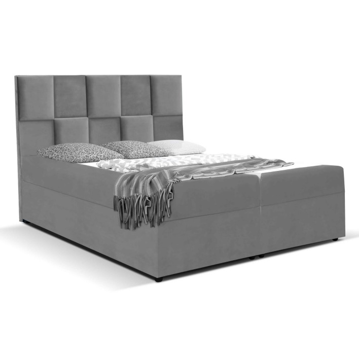 Łóżko kontynentalne 140x200 3D pojemnik, materac | kolor do wyboru