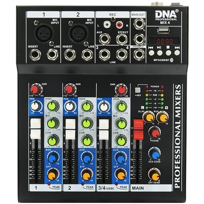 DNA DNA MIX 4 - analogowy mikser audio USB MP3 4 kanały