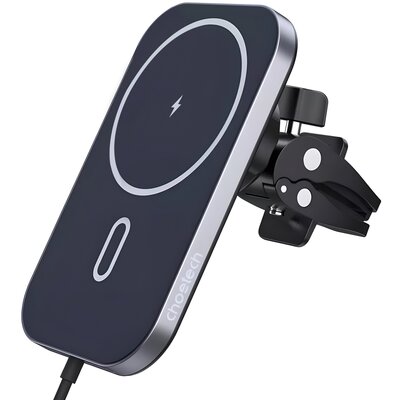 Choetech Choetech samochodowy uchwyt magnetyczny indukcyjna ładowarka Qi 15W (kompatybilna z MagSafe) czarny (T200-F) T200-F