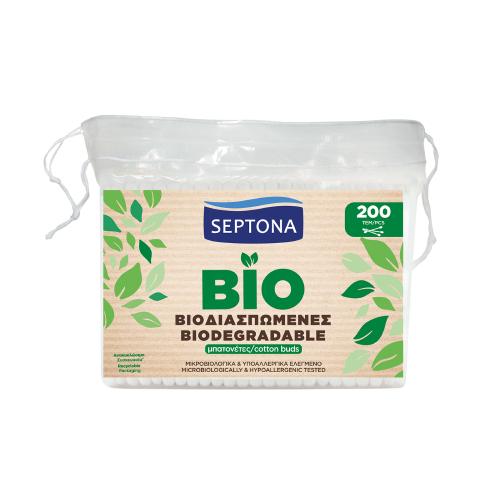 SEPTONA Ecolife Bio Biodegradowalne patyczki higieniczne, 200szt. - !!! WYSYŁKA W 24H !!!