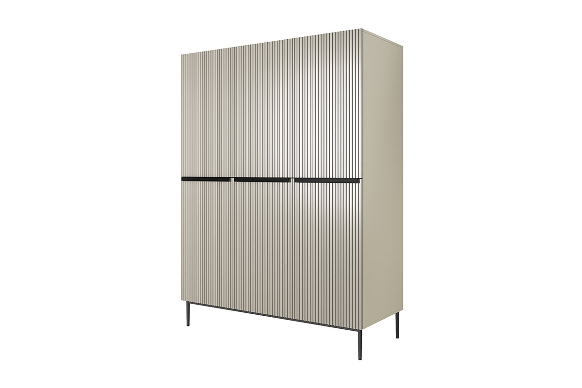 Szafa Nicole 150 cm - kaszmir / czarne nóżki