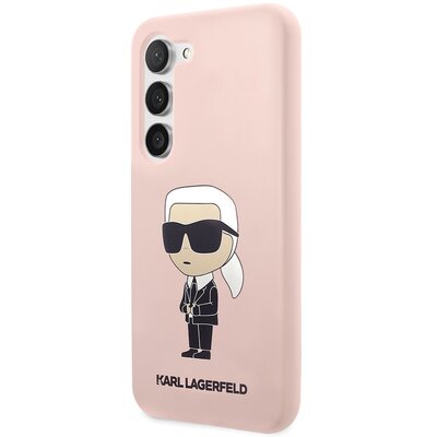 Karl Lagerfeld KLHCS23SSNIKBCP S23 S911 hardcase różowy/pink Silicone Ikonik
