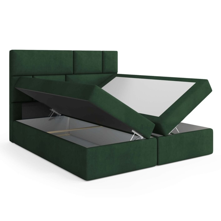 Łóżko kontynentalne 140x200 STILO pojemnik, materac | kolor do wyboru