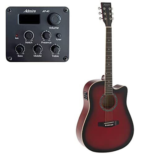 Akustyczna ADMIRA TENNESSEE satynowa czerwona