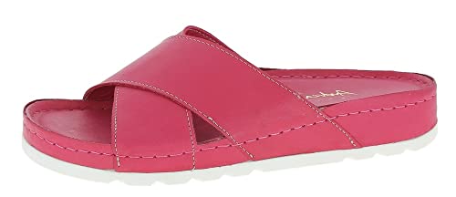 Andrea Conti Klapki damskie, magenta, 40 EU, magenta, 40 EU