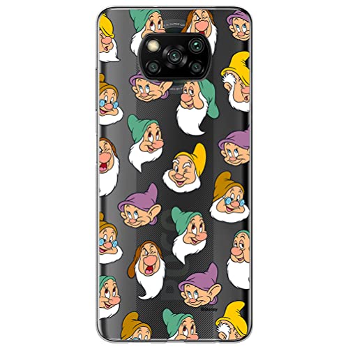 ERT GROUP etui na telefon Xiaomi POCOPHONE X3, case oryginalny i oficjalnie licencjonowany przez Disney, wzór Snow White and the Seven Dwarfs 015, plecki z TPU częściowo przeźroczyste