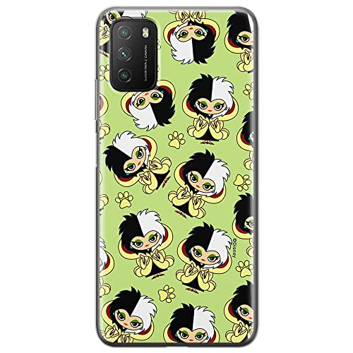 ERT GROUP etui na telefon Xiaomi REDMI 9T/ POCO M3, case oryginalny i oficjalnie licencjonowany przez Disney, wzór Cruella 007, optymalnie dopasowane, plecki z TPU