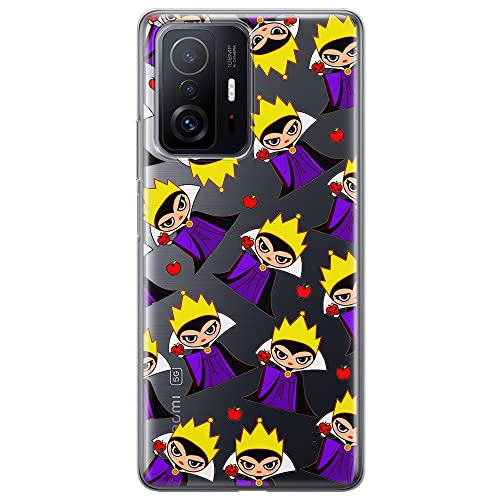 ERT GROUP etui na telefon Xiaomi 11T 5G / 11T PRO 5G, case oryginalny i oficjalnie licencjonowany przez Disney, wzór The Evil Queen 003, optymalnie dopasowane, plecki z TPU częściowo przeźroczyste