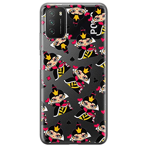 ERT GROUP etui na telefon Xiaomi REDMI 9T/ POCO M3, case oryginalny i oficjalnie licencjonowany przez Disney, wzór Queen of Hearts 002, optymalnie dopasowane, plecki z TPU częściowo przeźroczyste