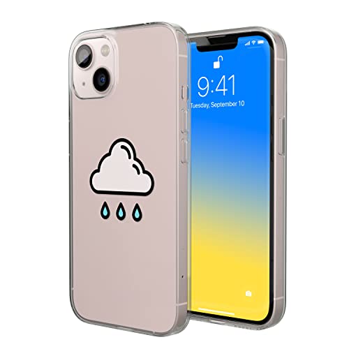 Bonateks, Etui na telefon komórkowy z cyfrowym nadrukiem, kompatybilne z iPhone 14, etui ochronne, odporne na uderzenia, silikonowe, elastyczne, przezroczyste etui na telefon