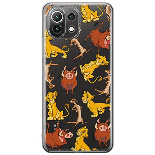 ERT GROUP etui na telefon Xiaomi 11 LITE 4G/5G, case oryginalny i oficjalnie licencjonowany przez Disney, wzór Simba & Friends 010, plecki z TPU częściowo przeźroczyste