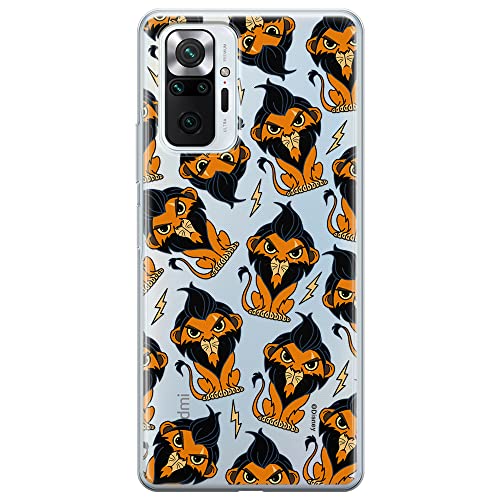 ERT GROUP etui na telefon Xiaomi REDMI NOTE 10 PRO, case oryginalny i oficjalnie licencjonowany przez Disney, wzór Scar 002, optymalnie dopasowane, plecki z TPU częściowo przeźroczyste