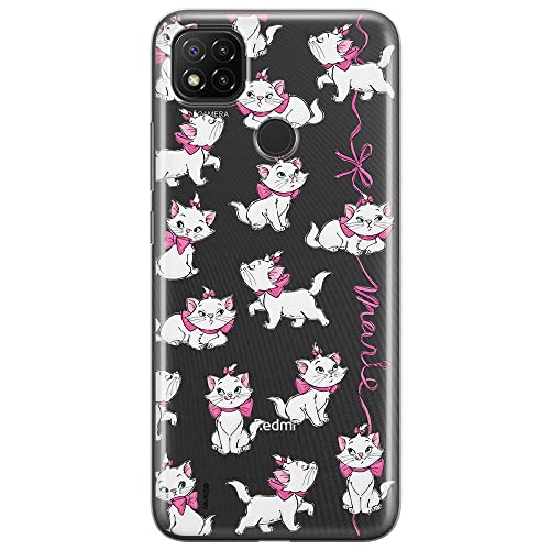 ERT GROUP etui na telefon Xiaomi REDMI 9C, case oryginalny i oficjalnie licencjonowany przez Disney, wzór Marie 008, optymalnie dopasowane, plecki z TPU częściowo przeźroczyste