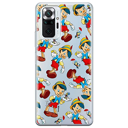 ERT GROUP etui na telefon Xiaomi REDMI NOTE 10 PRO, case oryginalny i oficjalnie licencjonowany przez Disney, wzór Pinocchio 002, optymalnie dopasowane, plecki z TPU częściowo przeźroczyste