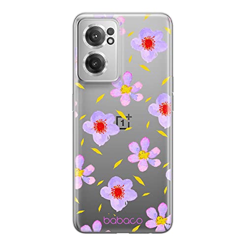 ERT GROUP etui na telefon Oneplus NORD CE 2, case oryginalny i oficjalnie licencjonowany przez Babaco, wzór Flowers 022, optymalnie dopasowane, plecki z TPU częściowo przeźroczyste