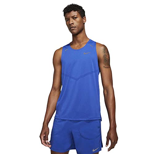 Nike CZ9179-480 M NK DF Rise 365 Tank Długi sweter Royal/Reflective Silv M