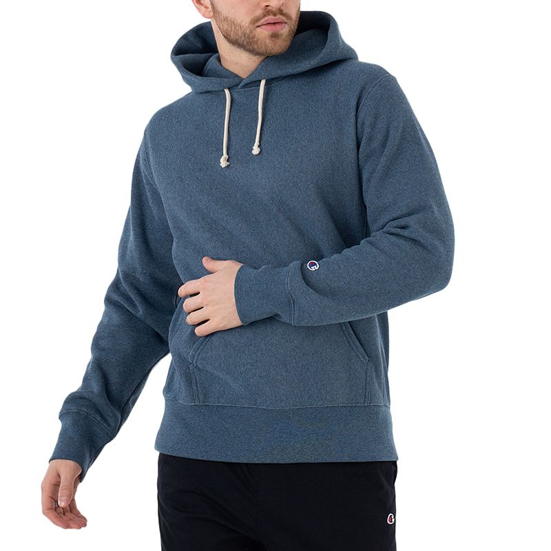Bluza Champion Hooded Sweatshirt 218800-BM513 - granatowa