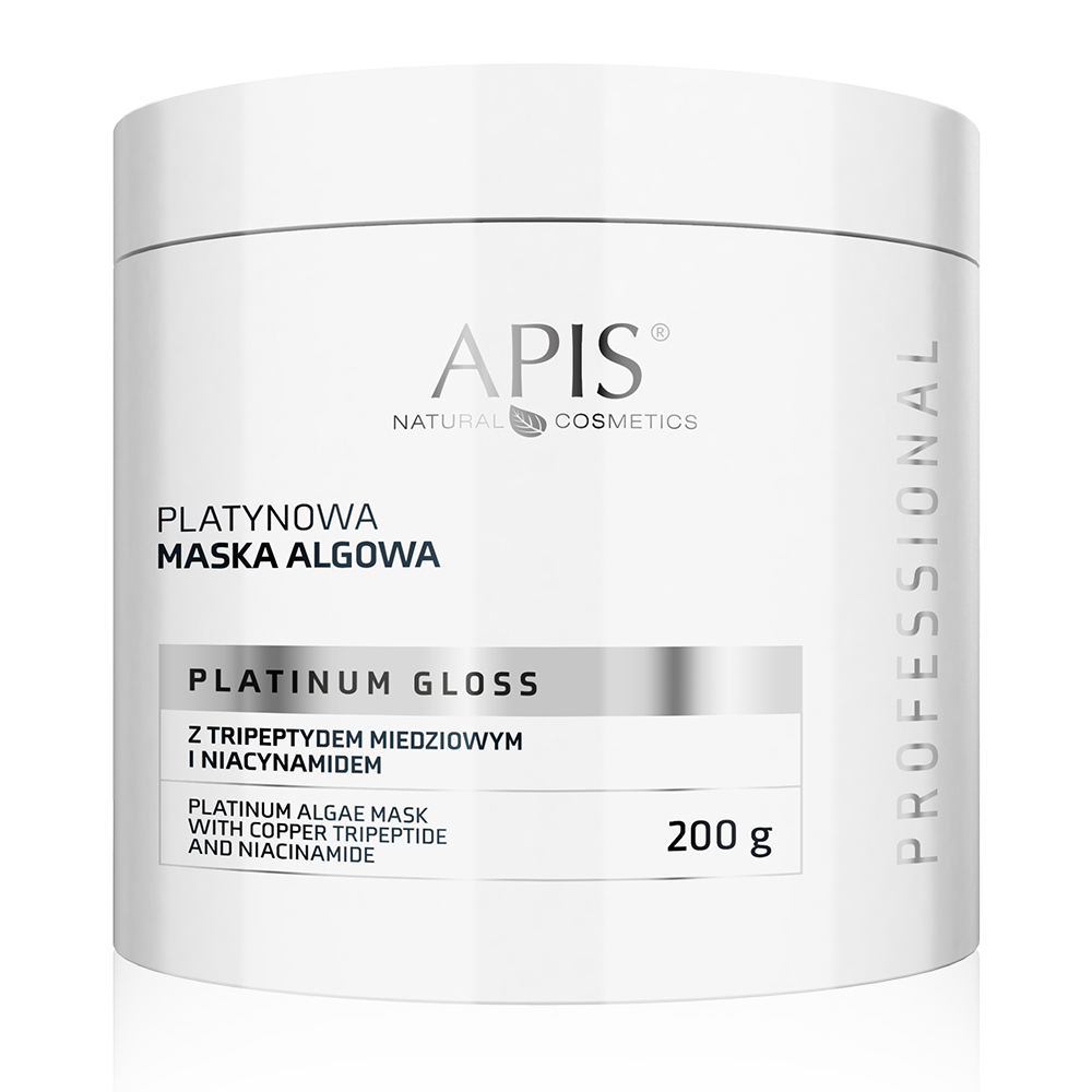 APIS Platinum Gloss Platynowa Maska Algowa z Tripeptydem Miedziowym i Niacynamidem 200g