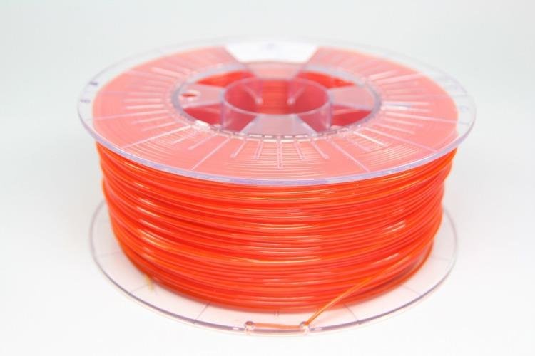 SPECTRUM Filament do drukarki 3D SPECTRUM PET-G, pomarańczowy przezroczysty, 1.75 mm