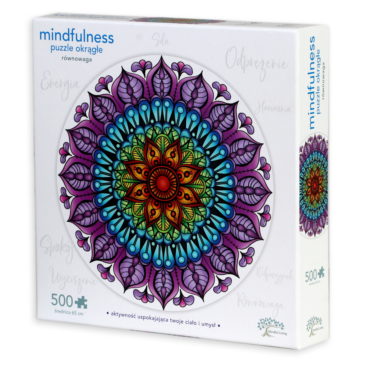 Mindfulness, puzzle okrągłe, Równowaga, 500 el.