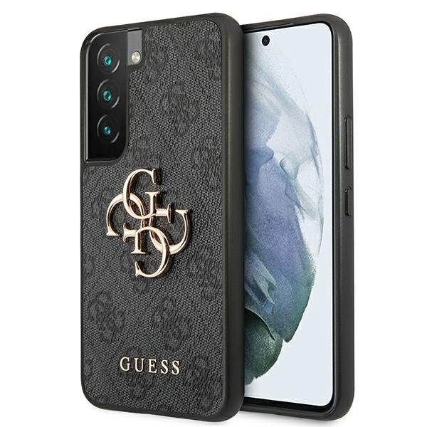 Guess Etui 4G Big Metal Logo do Samsung Galaxy S22 SzaryGUHCS22S4GMGGR