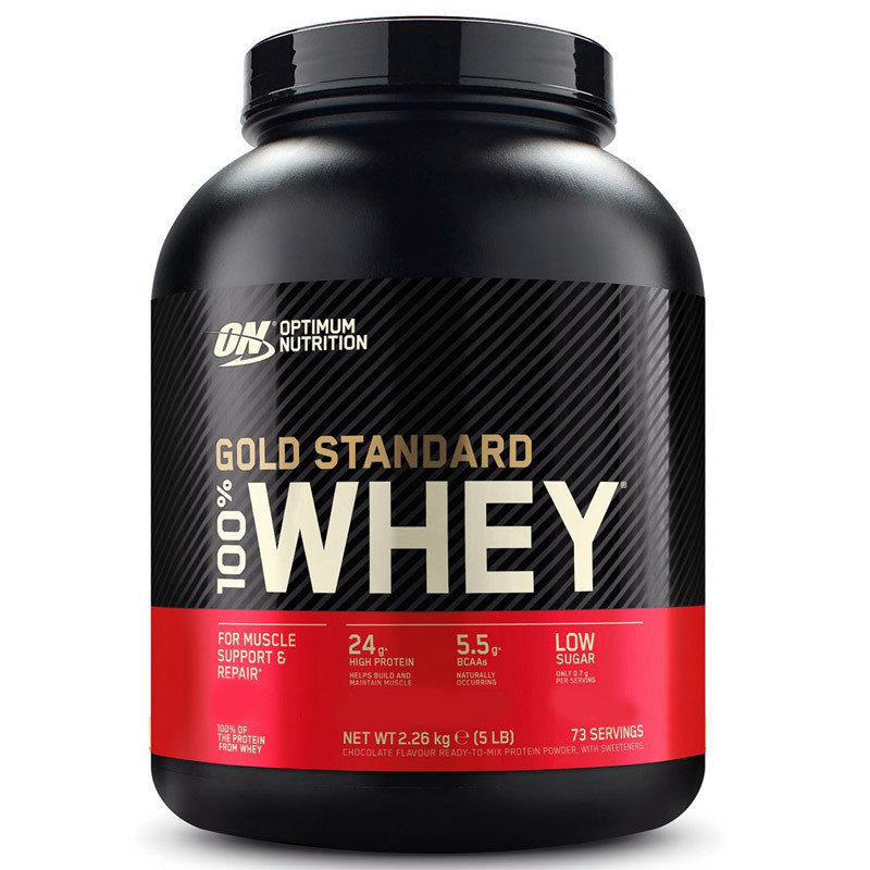Białko Optimum Nutrition Whey Gold Standard 2270 g Jar Strawberry (5060469988542)