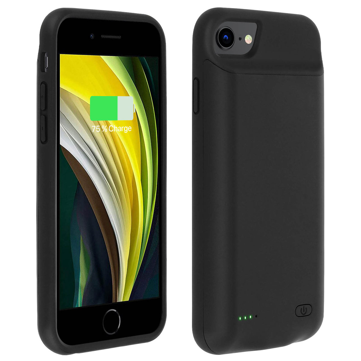 Iphone 6, 6S, 7 I 8 Etui Z Baterią 2800 Mah W Kolorze Czarnym