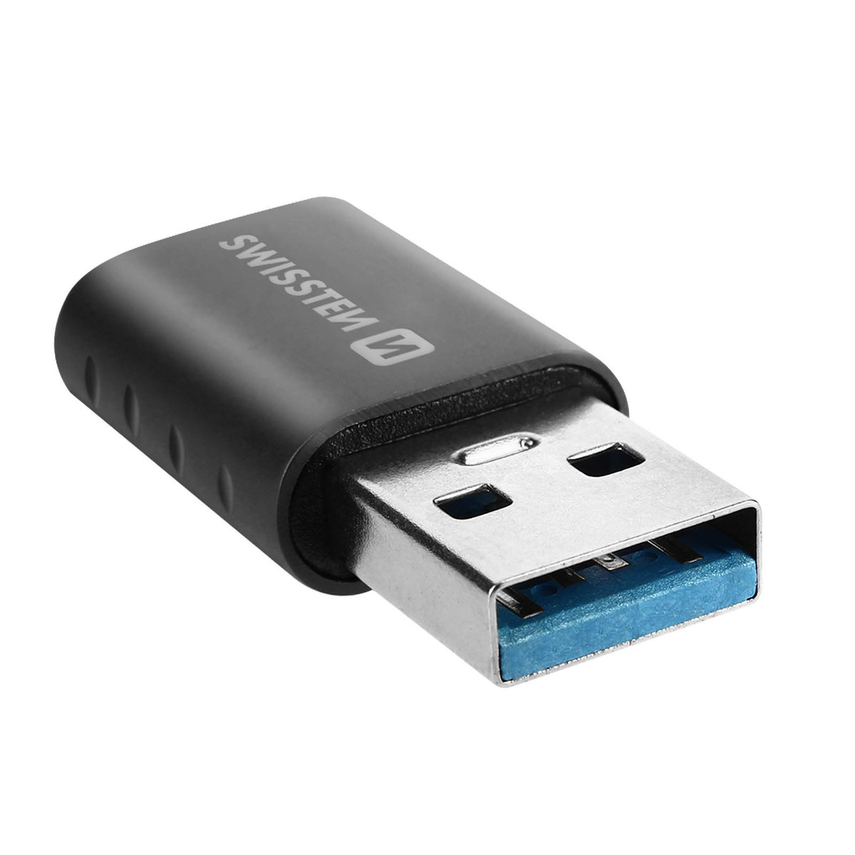 Adapter USB męski 3.0 na USB-C do ładowania i synchronizacji Swissten