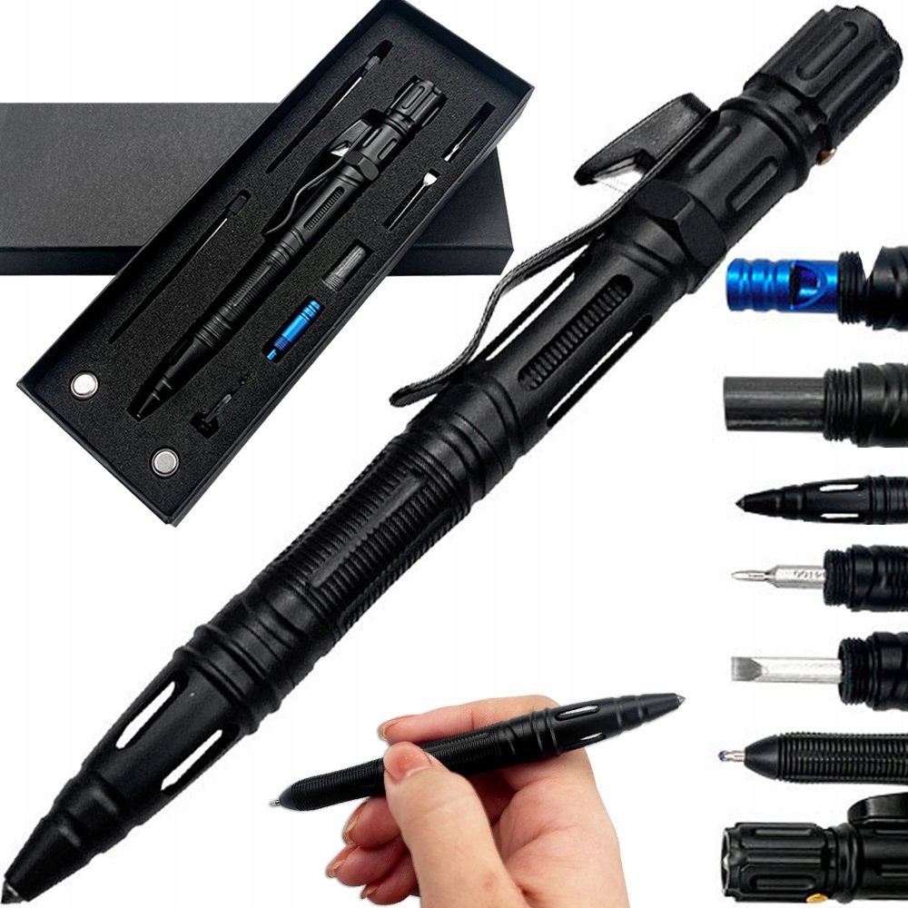 Multitool Długopis Taktyczny Survival Kubaton 12W1 M-Pen