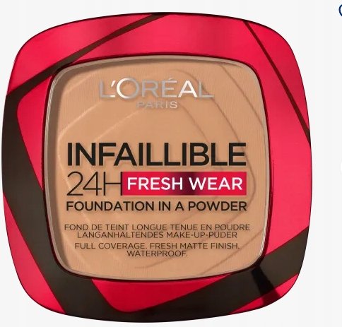 L'Oréal Paris Infaillible 24H Fresh Wear puder do makijażu 245 Golden Honey, 53,4 g